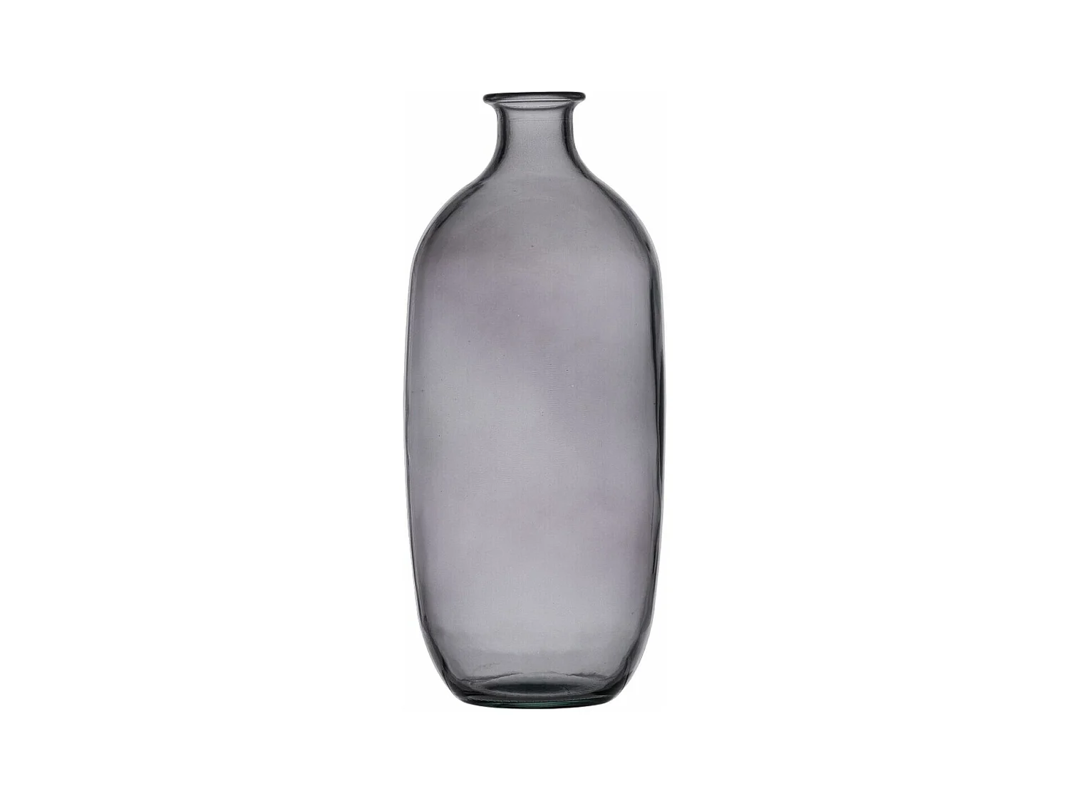 Vase Gris verre recyclé 13 x 13 x 31 cm