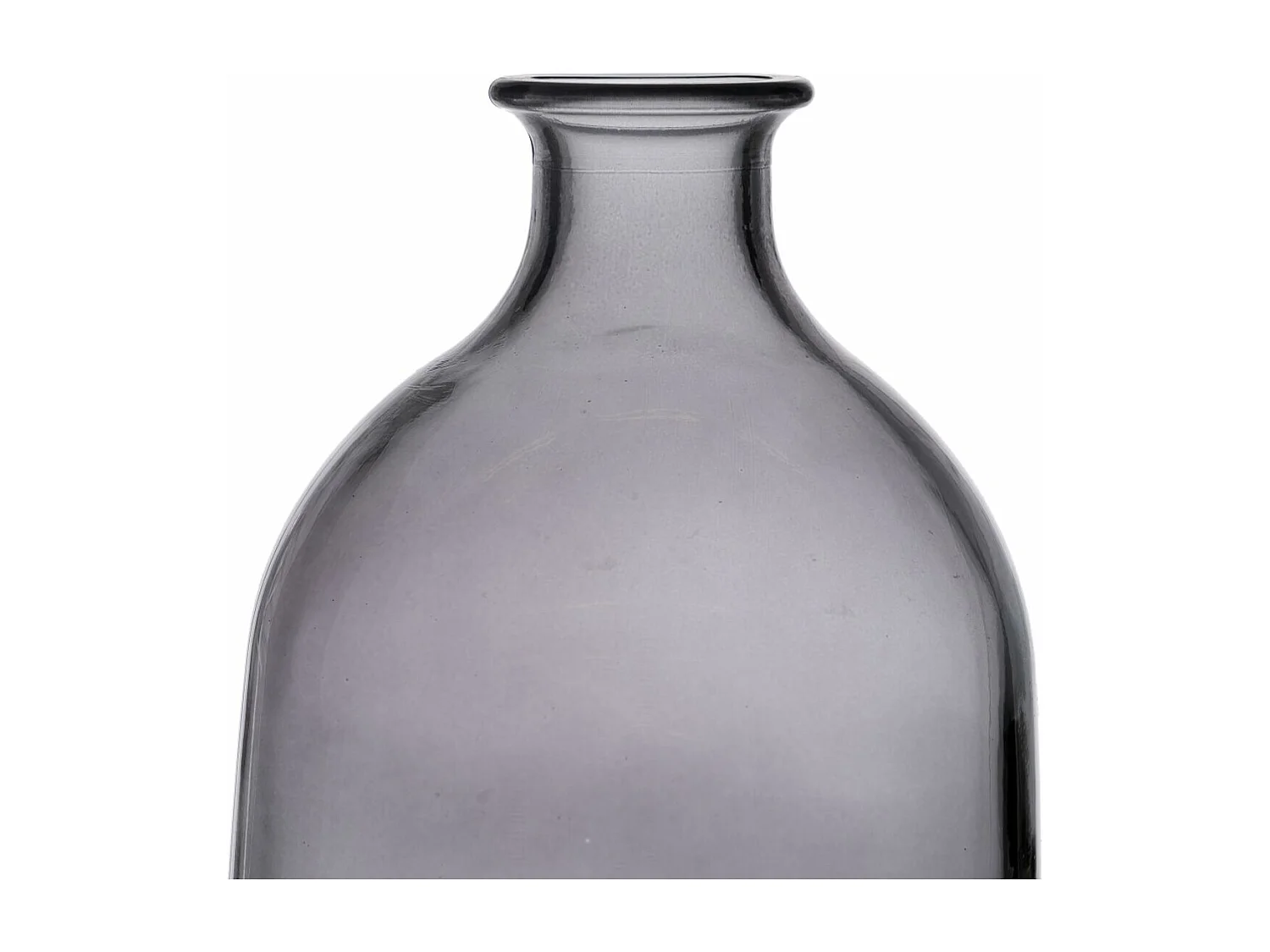 Jarrón Gris vidrio reciclado 13 x 13 x 31 cm