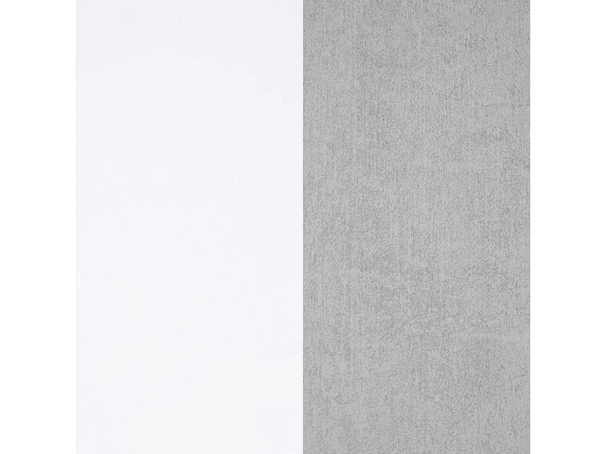 Mueble de Entrada Reversible con Espejo y 1 Cajón Color Blanco ártico/Cemento - 19 x 95 x 26 cm