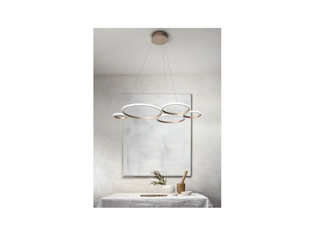 Lustre suspendu à LED Pois-Gold
