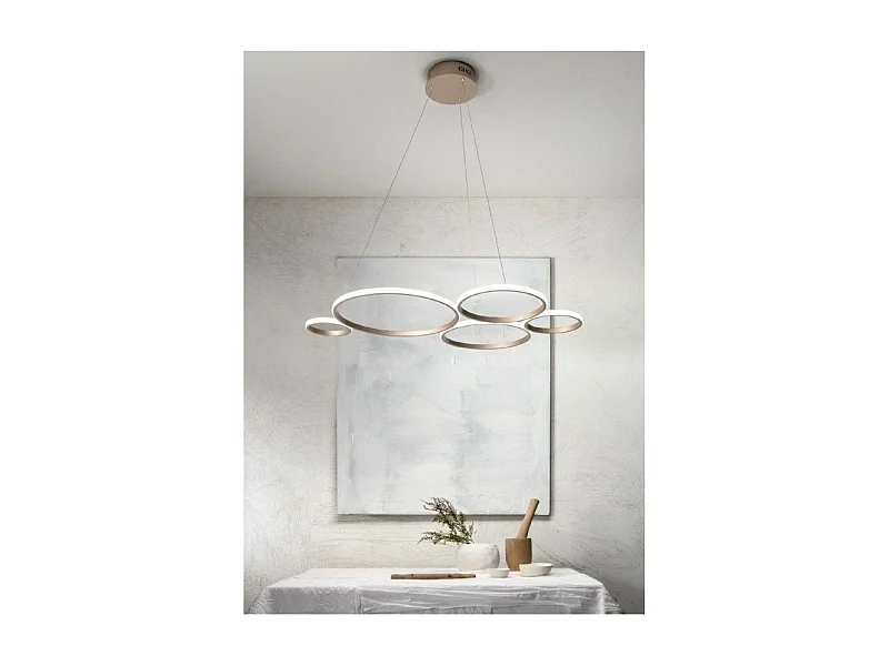 Pois-Gold LED-Pendelleuchter