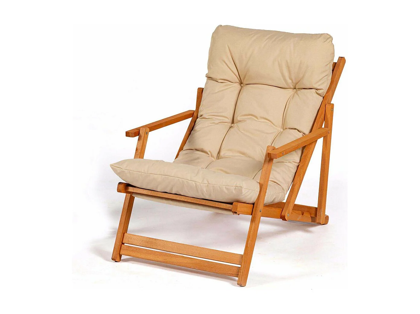 Salon de jardin détente en bois de hêtre Garden