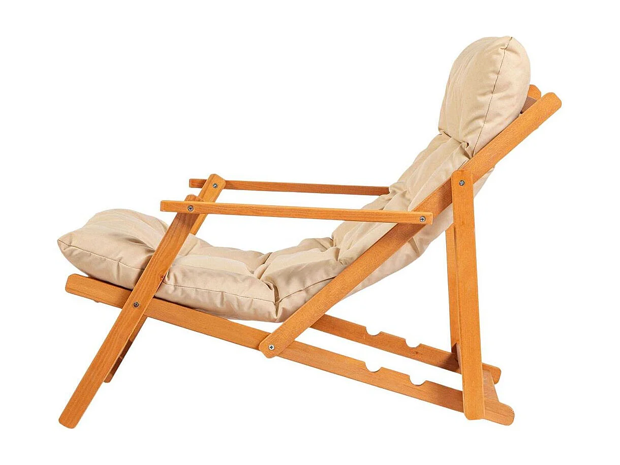 Salon de jardin détente en bois de hêtre Garden