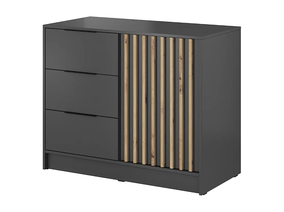 Cómoda AMBIHOME ELLY 01 Grafite 105x45x86cm