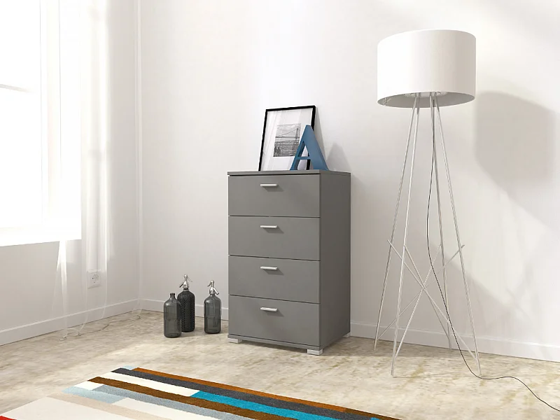 Cómoda AMBIHOME KODA 01 Grafite 50x40x85cm