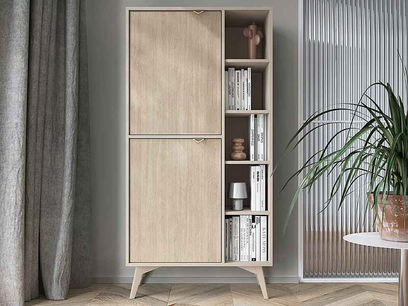 Estante AMBIHOME CHO - Bege, C80xP38xA160cm