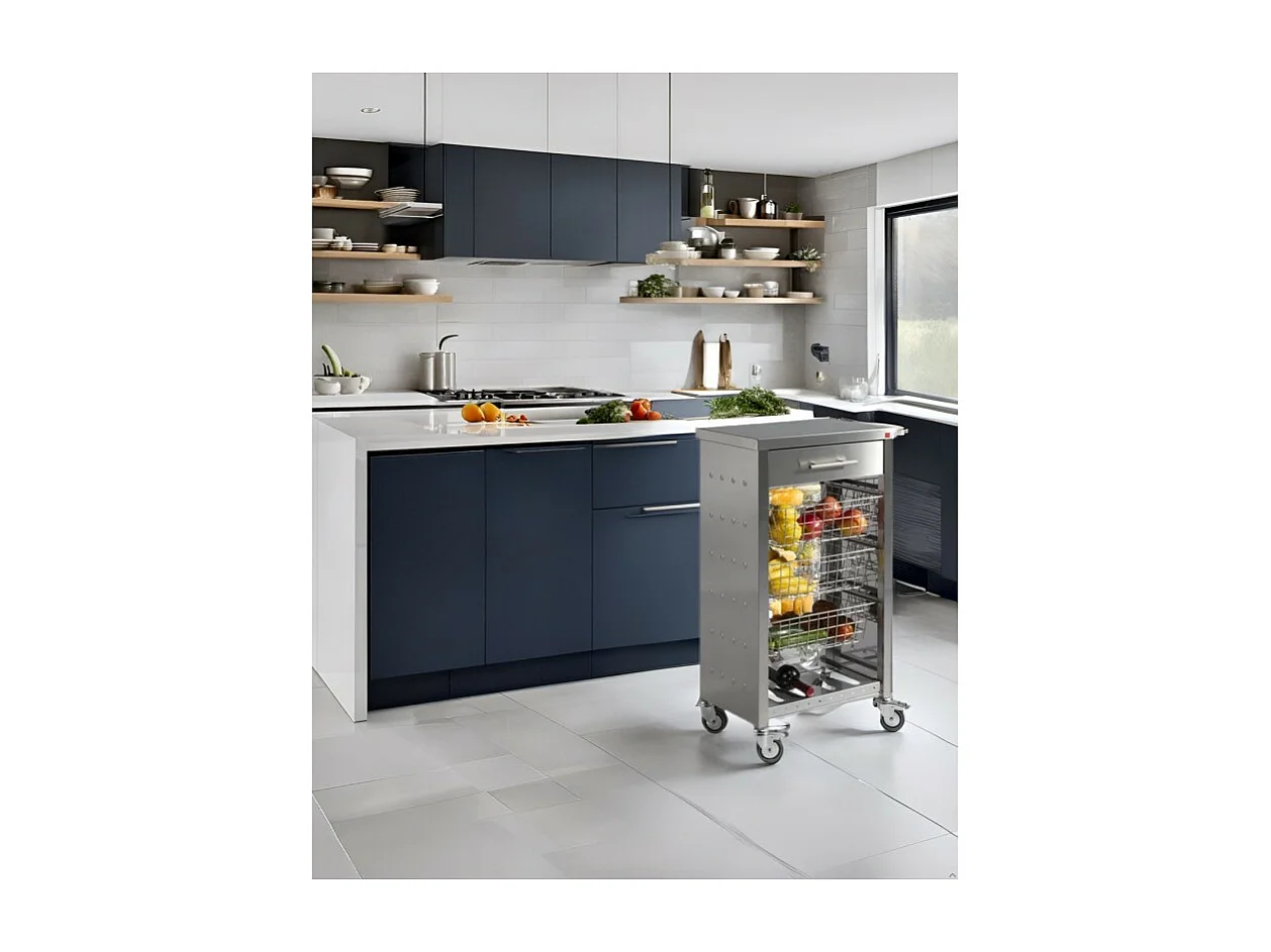 Carrello da cucina, carrello salvaspazio cucina - 93*48*33,5cm – OTTO INOX
