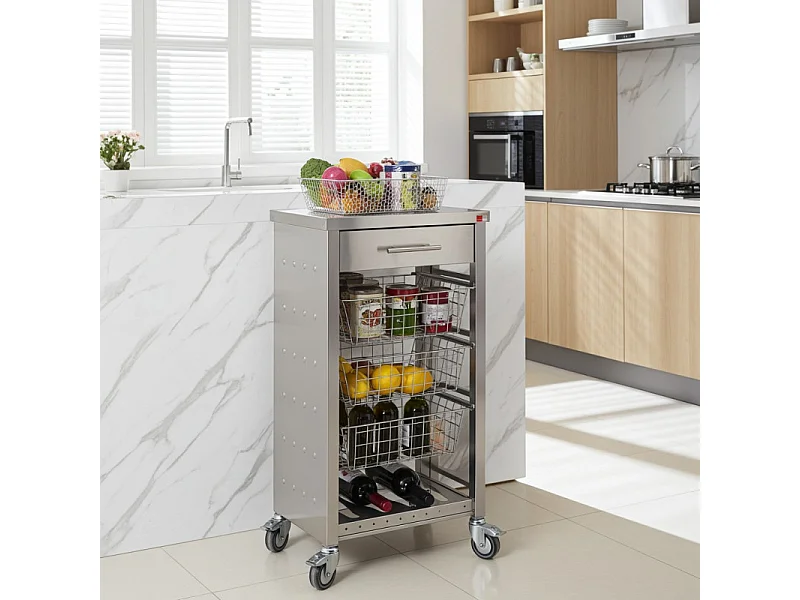 Desserte, chariot de cuisine - 93*48*33,5cm - OTTO INOX