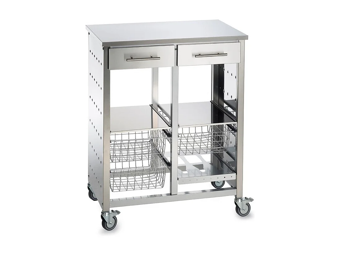 Grande desserte de cuisine très élégante et de grande capacité - 92*72,5*45,5cm – MALMÖ INOX