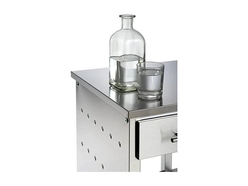 Carrello da cucina grande, molto elegante e con grande capacità - 92*72,5*45,5cm – MALMÖ INOX