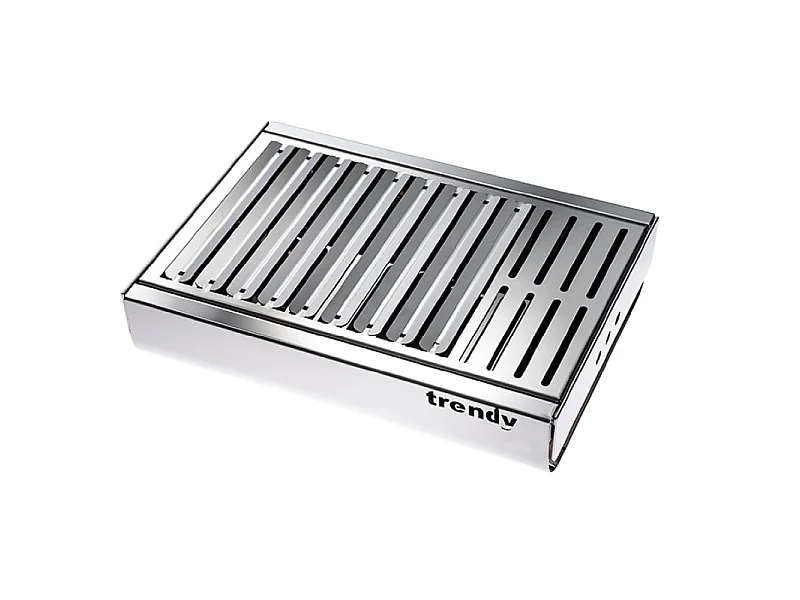 Barbecue portatile in acciaio inox TRENDY, compatto ed elegante – 44 x 29,5 x 12 cm