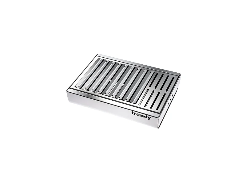 Barbecue portatile in acciaio inox TRENDY, compatto ed elegante – 44 x 29,5 x 12 cm