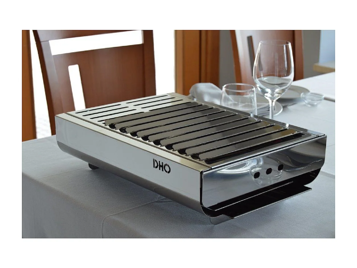 Barbecue portatile compatto a carbone TRENDY in acciaio inox
