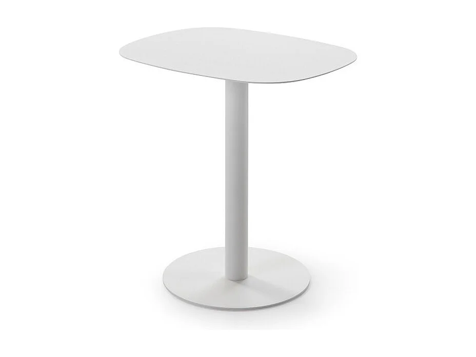 Beistelltisch, Couchtisch klein, Metall, skandinavisches Design, funktionell - Weiß - 51*49*38 cm - SKANDY