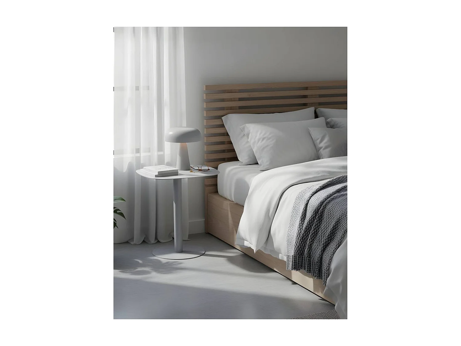 Mesita Auxiliar Salón, Metálica, Diseño Escandinavo, Funcional – Gris - 51*49*38 cm – SKANDY