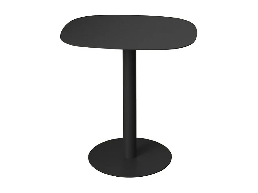 Beistelltisch, Couchtisch klein, Metall, skandinavisches Design, funktionell - Schwarz - 51*49*38 cm - SKANDY