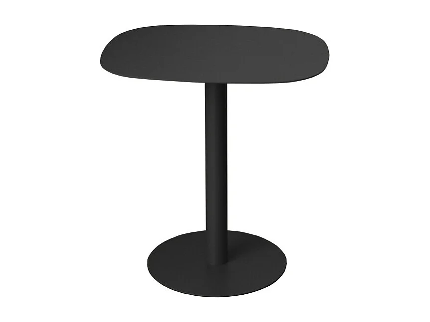 Table d'appoint, Table basse, Bout de canapé, Métal, Design scandinave, Fonctionnelle - Noir - 51*49*38 cm - SKANDY