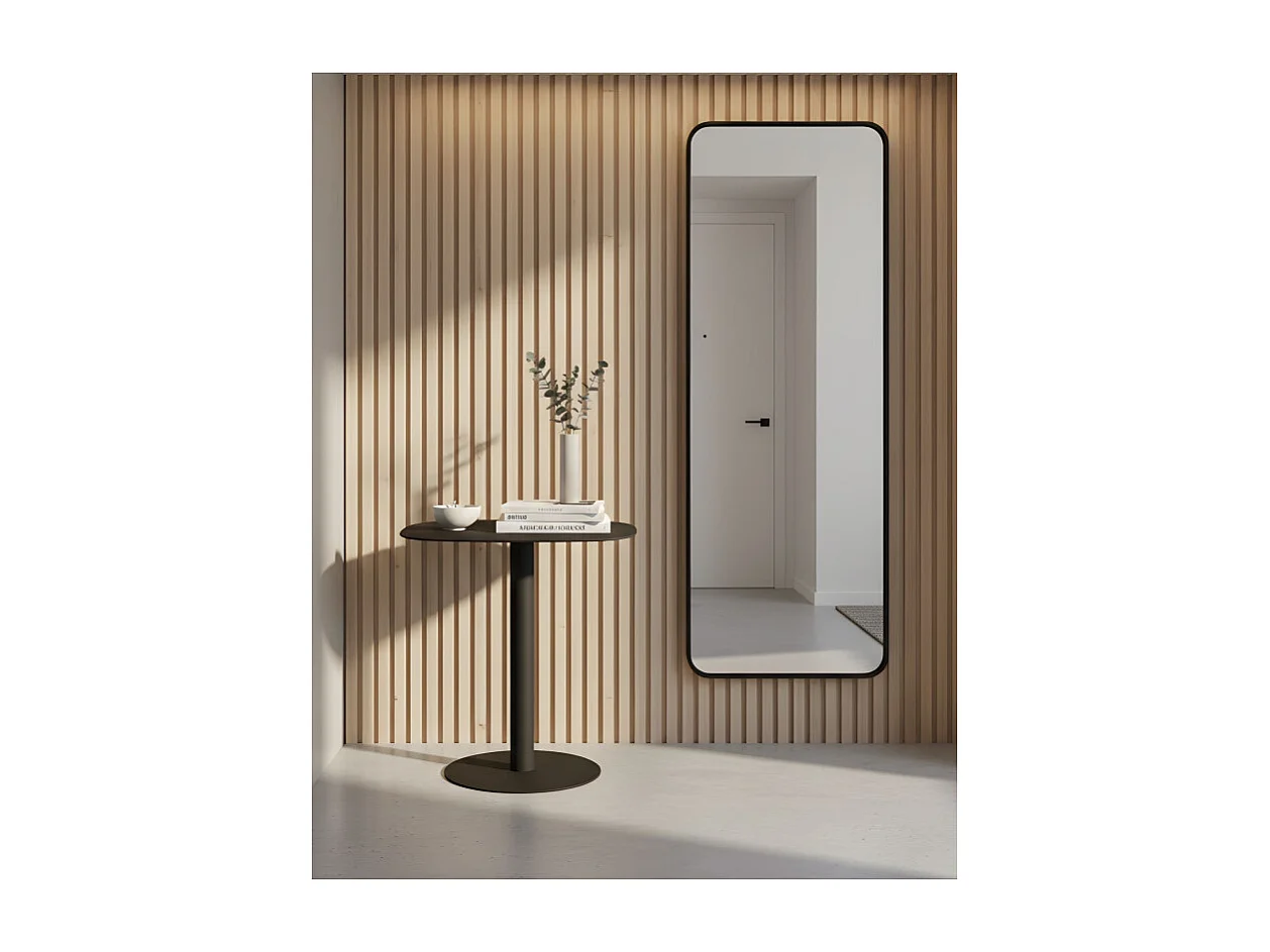 Table d'appoint, Table basse, Bout de canapé, Métal, Design scandinave, Fonctionnelle - Noir - 51*49*38 cm - SKANDY