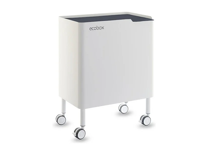 DON HIERRO - Cubo de basura ergonómico, funcional y elegante, 2 x 20 litros, ECOBOX NOA-