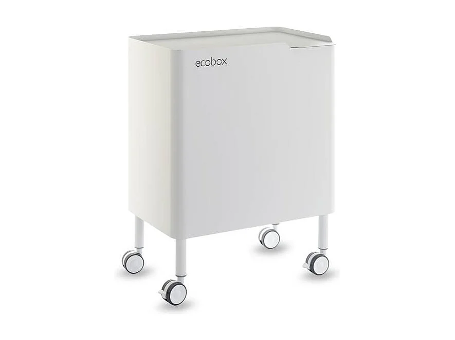 DON HIERRO - Cubo de basura ergonómico, funcional y elegante, 2 x 20 litros, ECOBOX NOA-