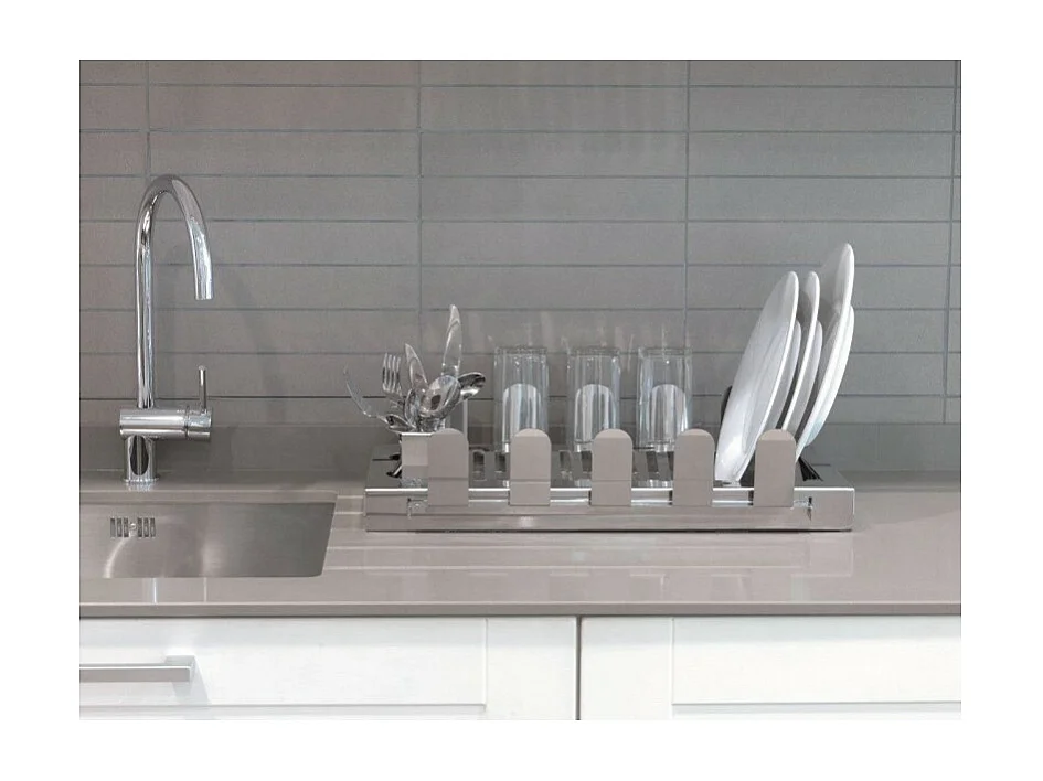 Abtropfgestell Geschirr aus Edelstahl für küchenarbeitsplatten. AQUA