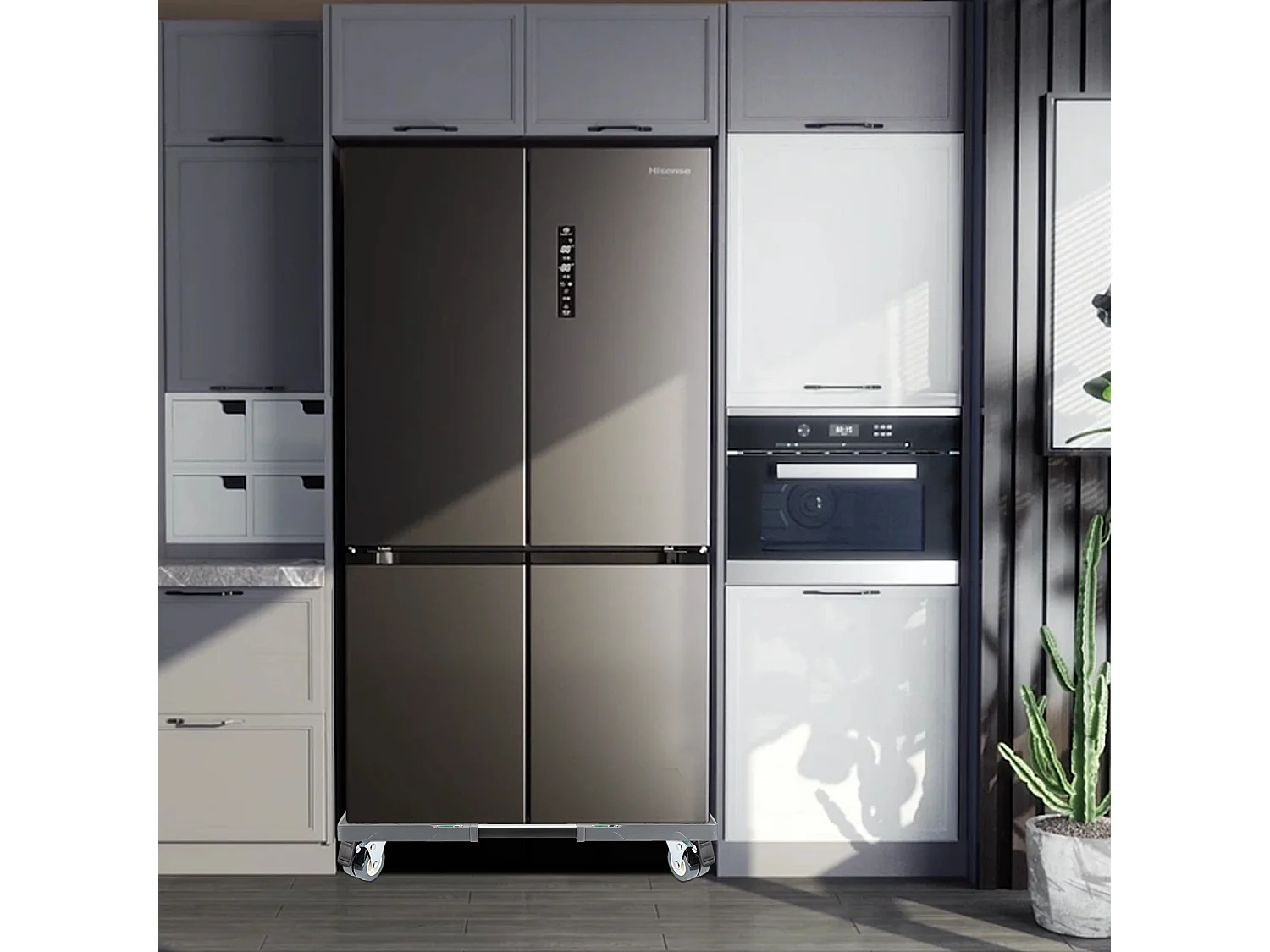 Rolo de planta ajustável para uso interior e exterior - Roda dupla