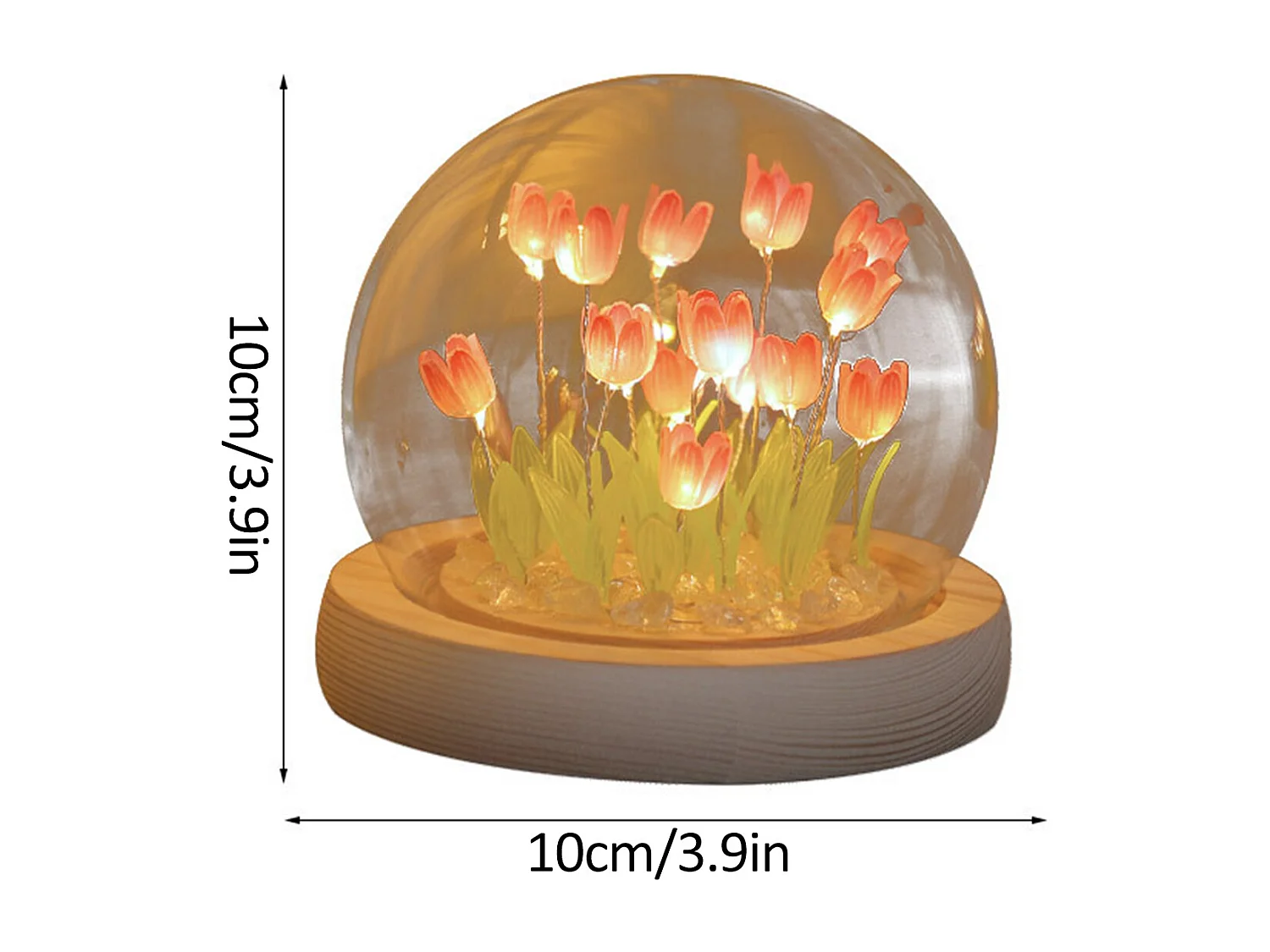 Luce notturna fai da te, luce notturna per bambini a LED ricaricabile, lampada da comodino, luce notturna fai da te a forma di tulipano