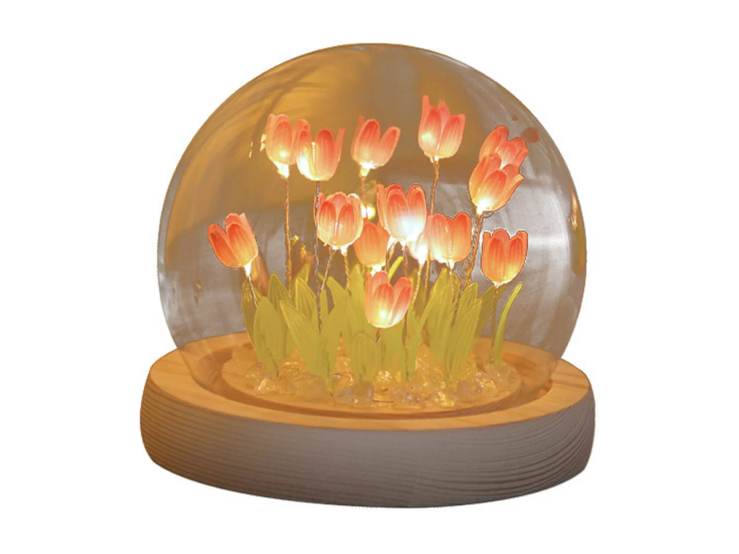 Luce notturna fai da te, luce notturna per bambini a LED ricaricabile, lampada da comodino, luce notturna fai da te a forma di tulipano