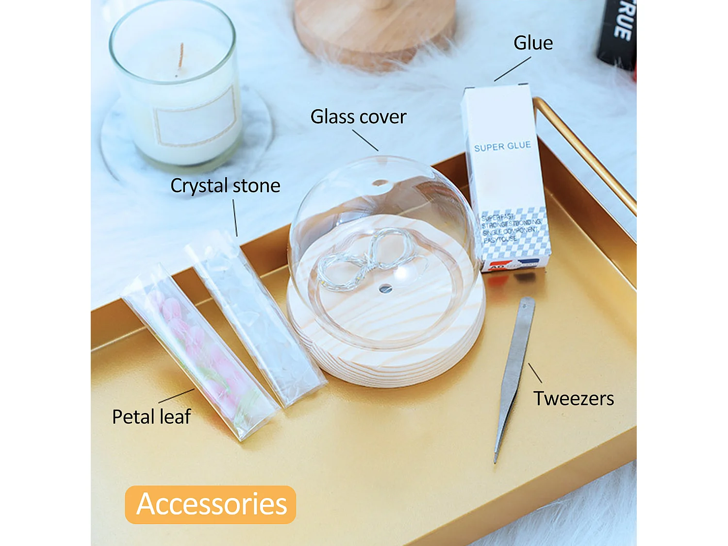 Luz de presença DIY, luz de presença LED recarregável para crianças, candeeiro de cabeceira, luz de presença tulipa DIY