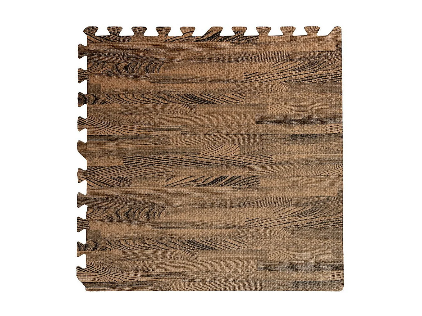 4 Stück weicher Puzzle-Teppich mit Walnussholz-Effekt, 60 x 60 x 0,8 cm, für Kinder zum Spielen im Innenbereich