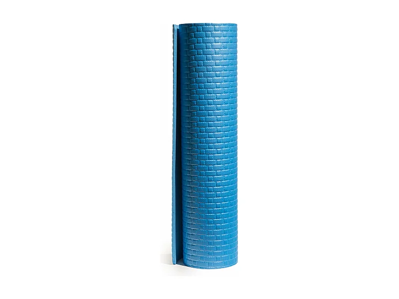 YOGA FITNESS mat tapijt voor zachte pilates gym 173x61X0,8 cm BLAUW