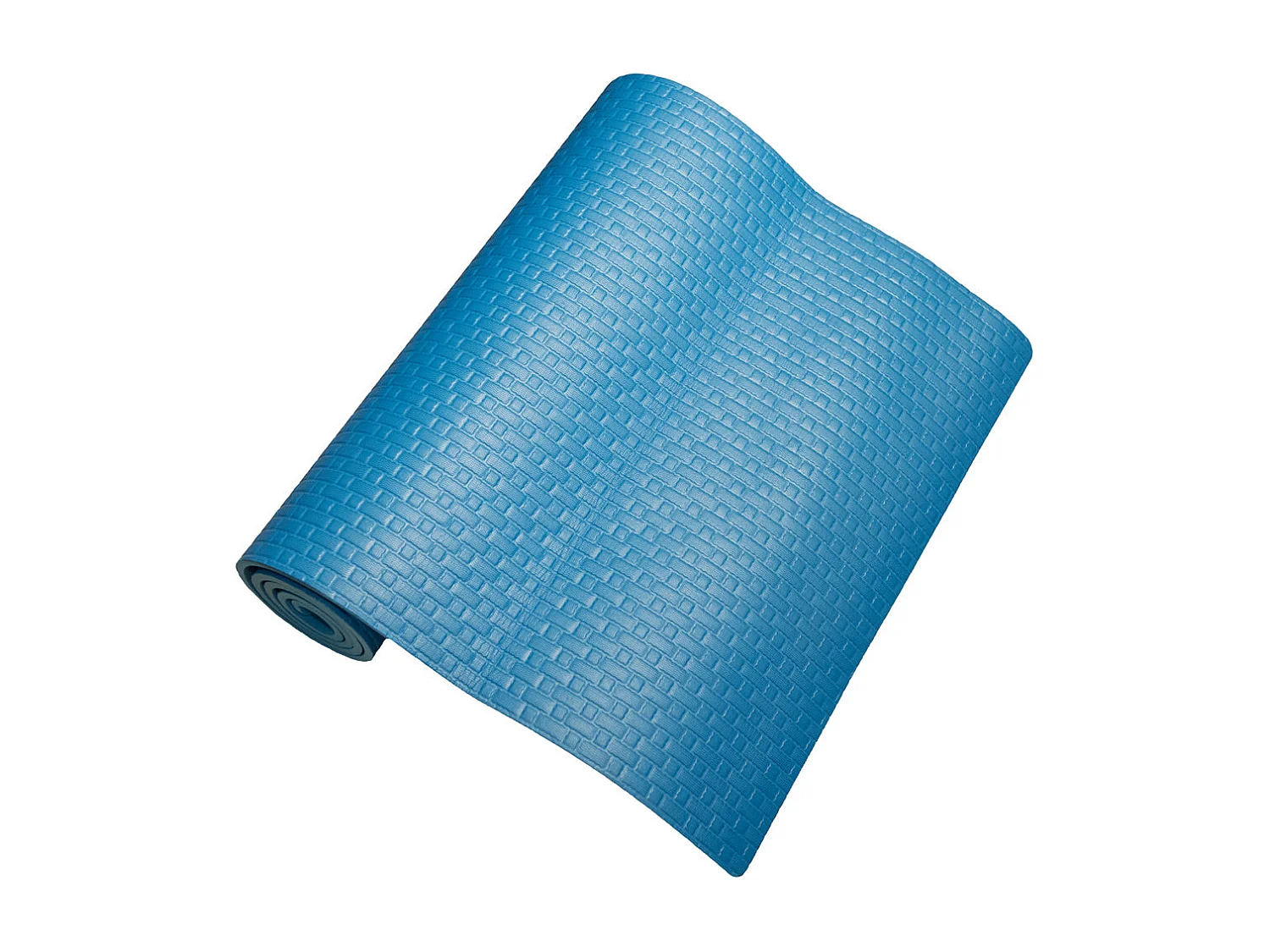 Alfombra YOGA FITNESS para gimnasio pilates suave 173x61X0,8 cm AZUL