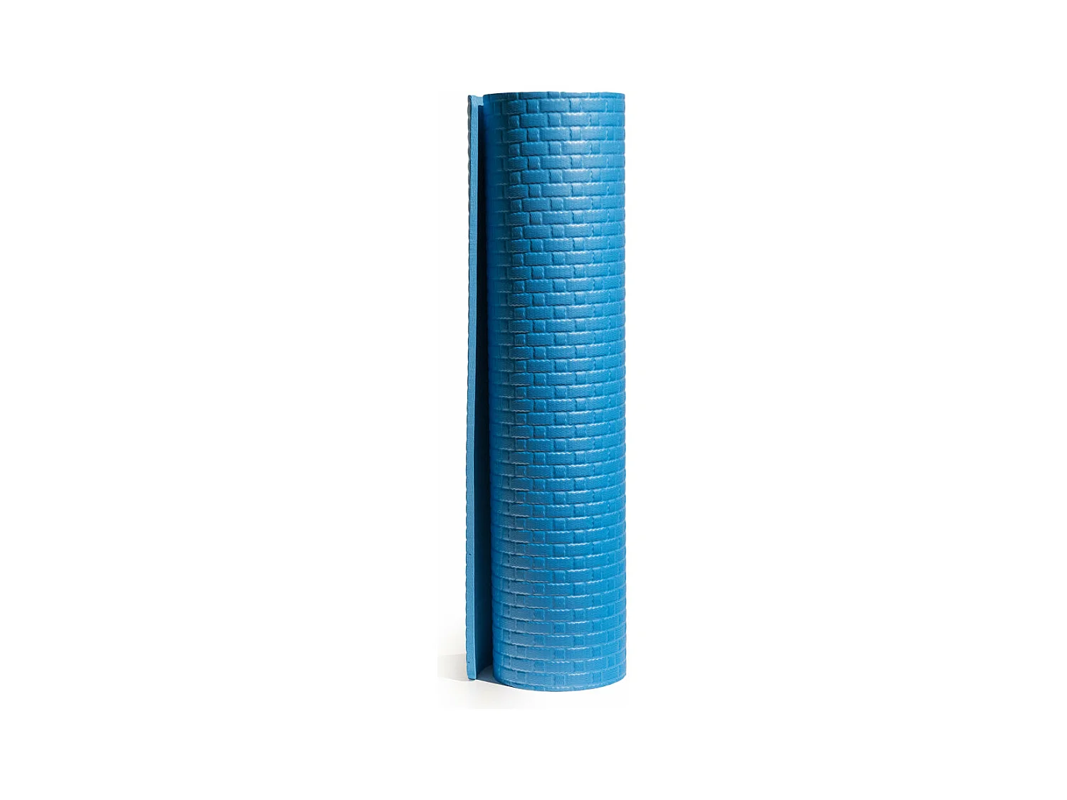 YOGA FITNESS mat tapijt voor zachte pilates gym 173x61X0,8 cm BLAUW