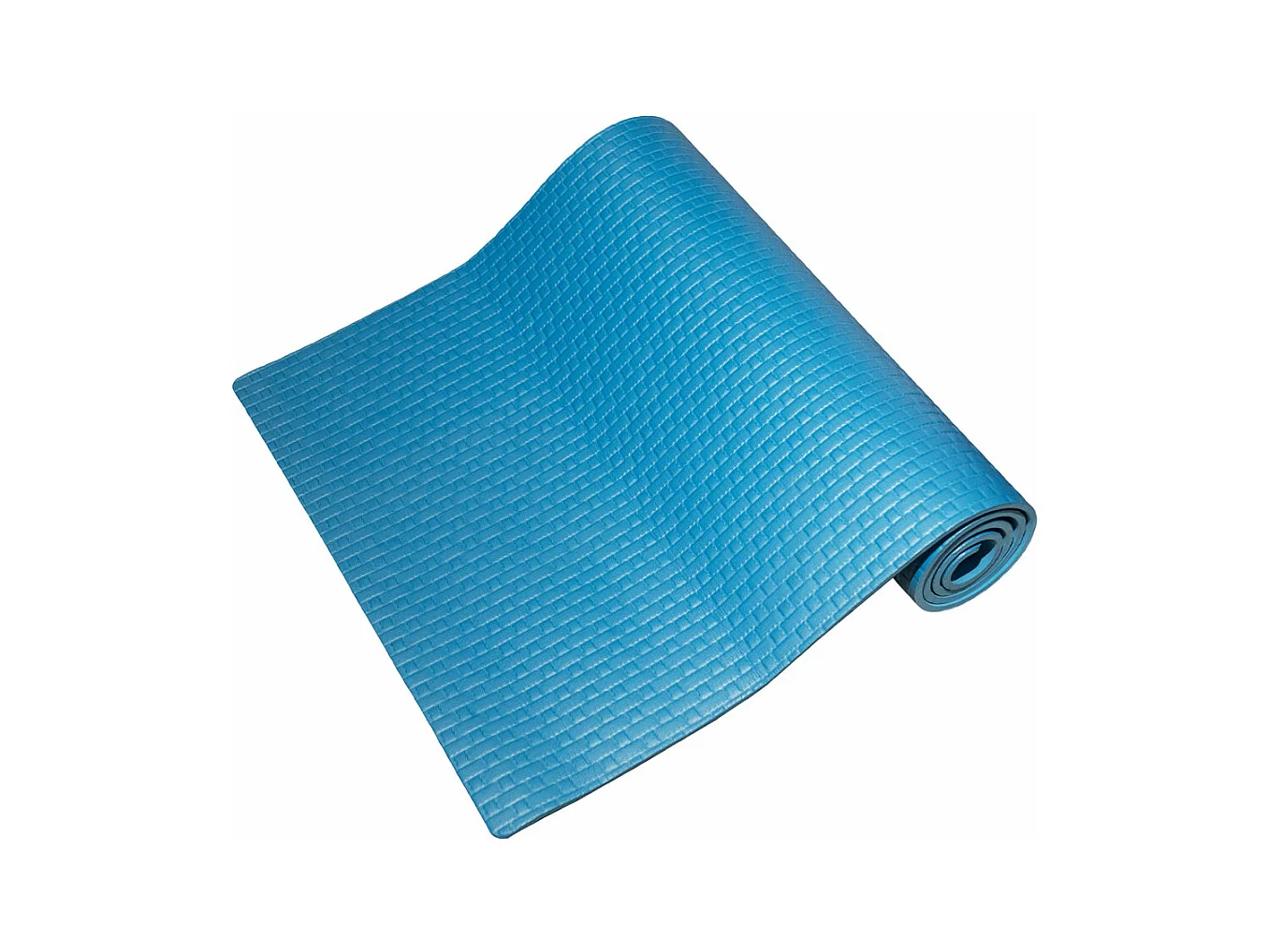 YOGA FITNESS Mattenteppich für Soft-Pilates-Fitnessstudio 173x61X0,8 cm BLAU