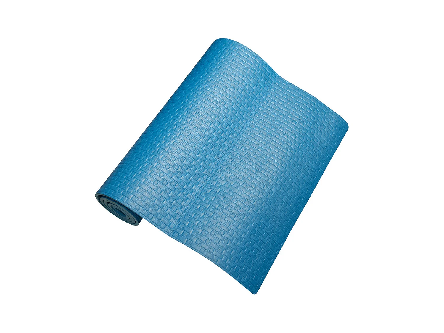 YOGA FITNESS Mattenteppich für Soft-Pilates-Fitnessstudio 173x61X0,8 cm BLAU