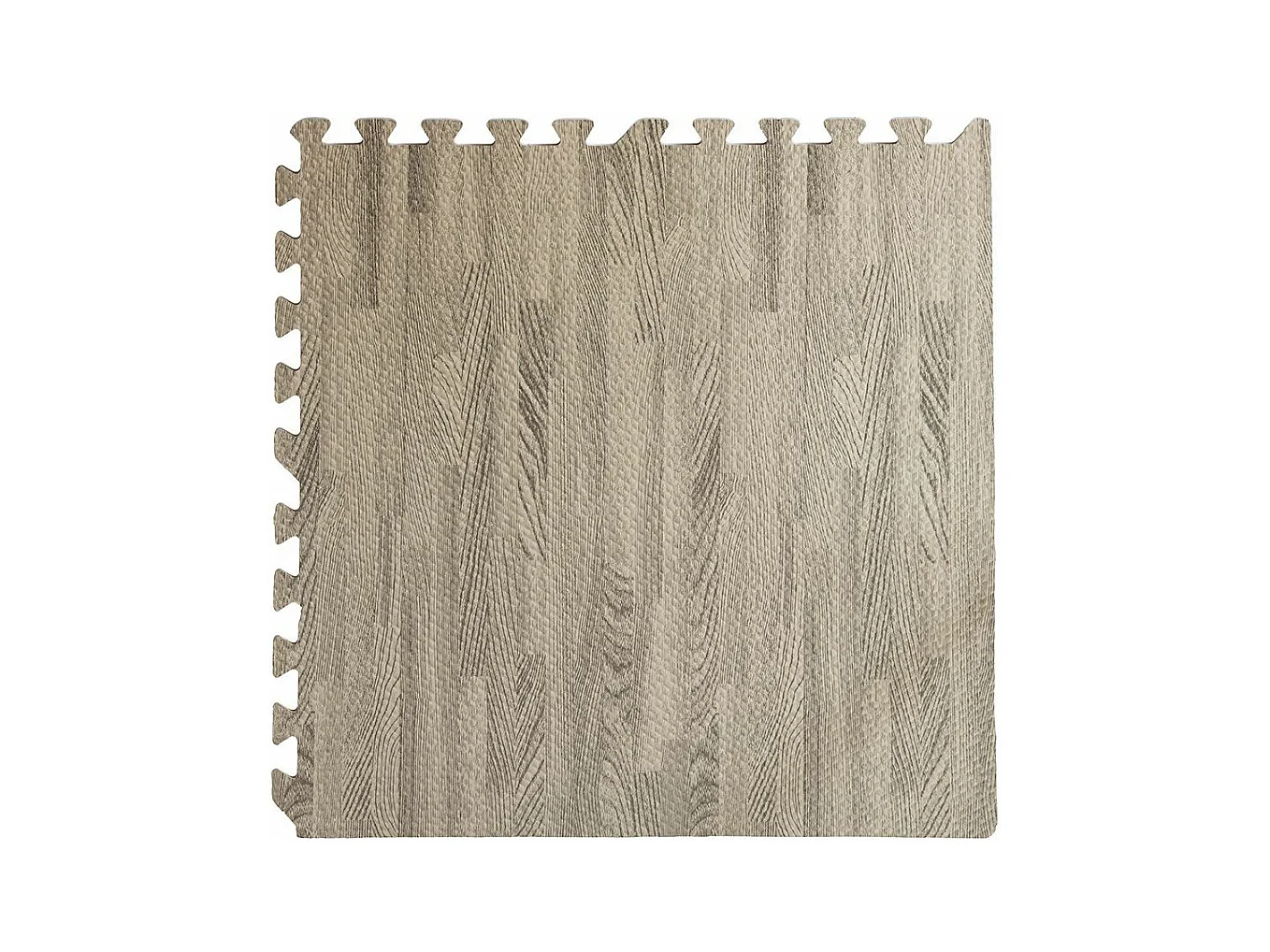 4 Stück weicher Puzzlematten-Teppich mit Eschenholz-Effekt, 60 x 60 x 0,8 cm, für Kinder zum Spielen im Innenbereich