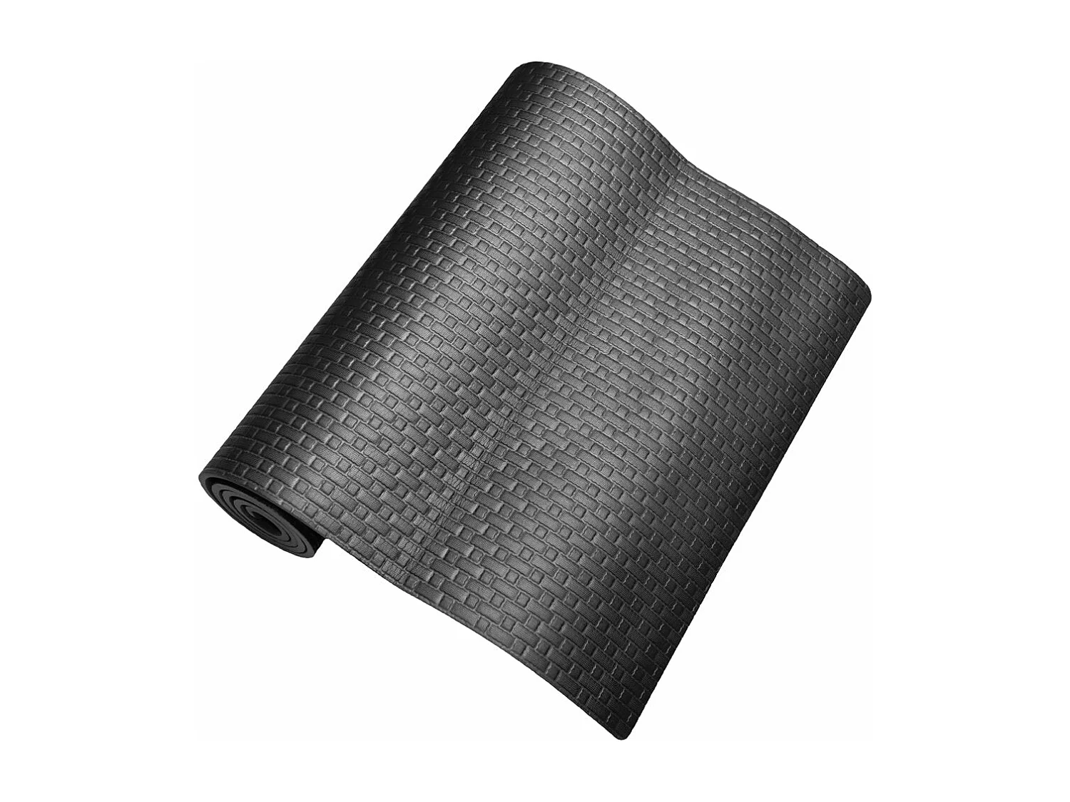 Tapis de YOGA FITNESS pour salle de gym pilates douce 173x61X0,8 cm NOIR