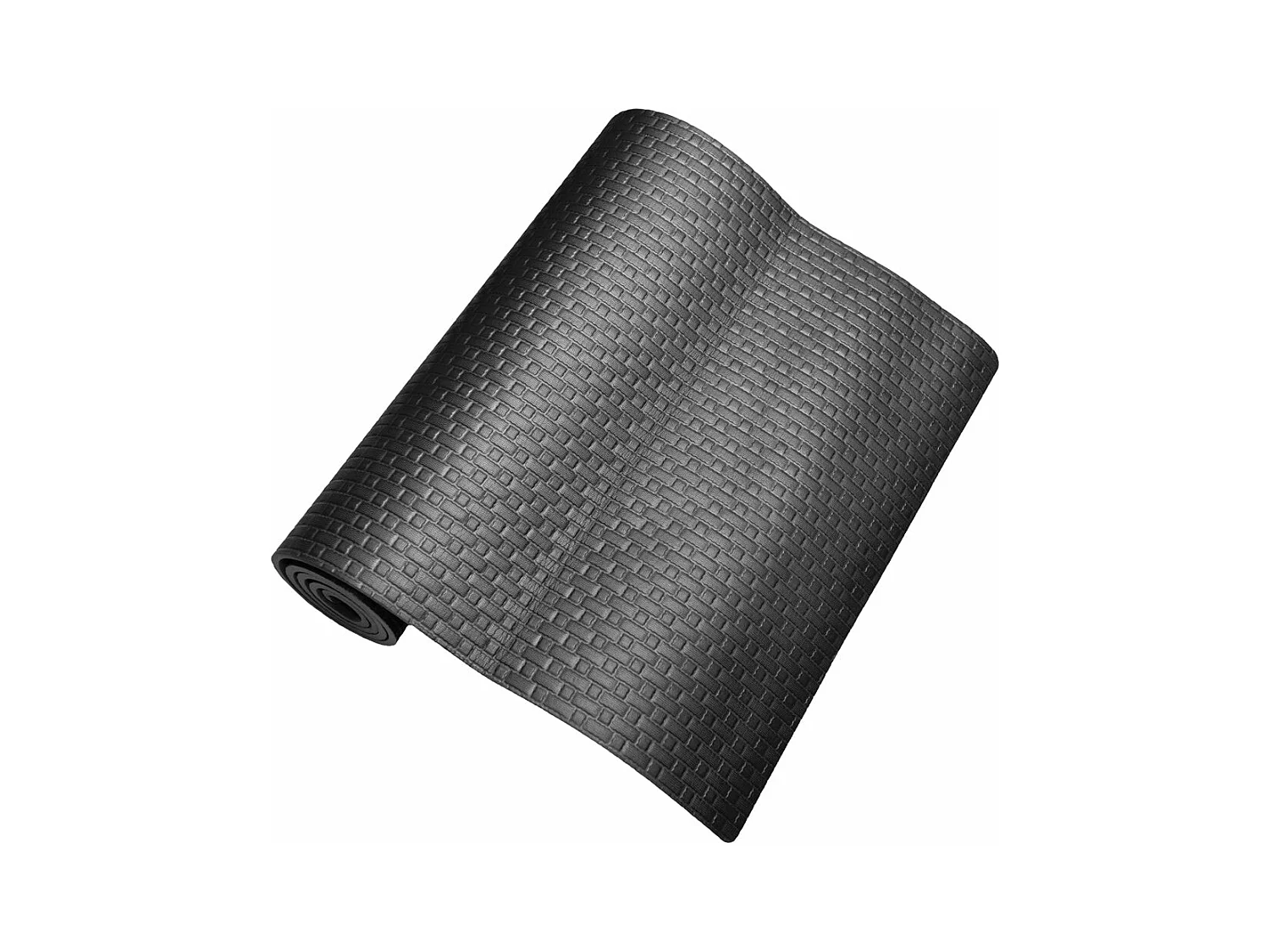 Tapis de YOGA FITNESS pour salle de gym pilates douce 173x61X0,8 cm NOIR