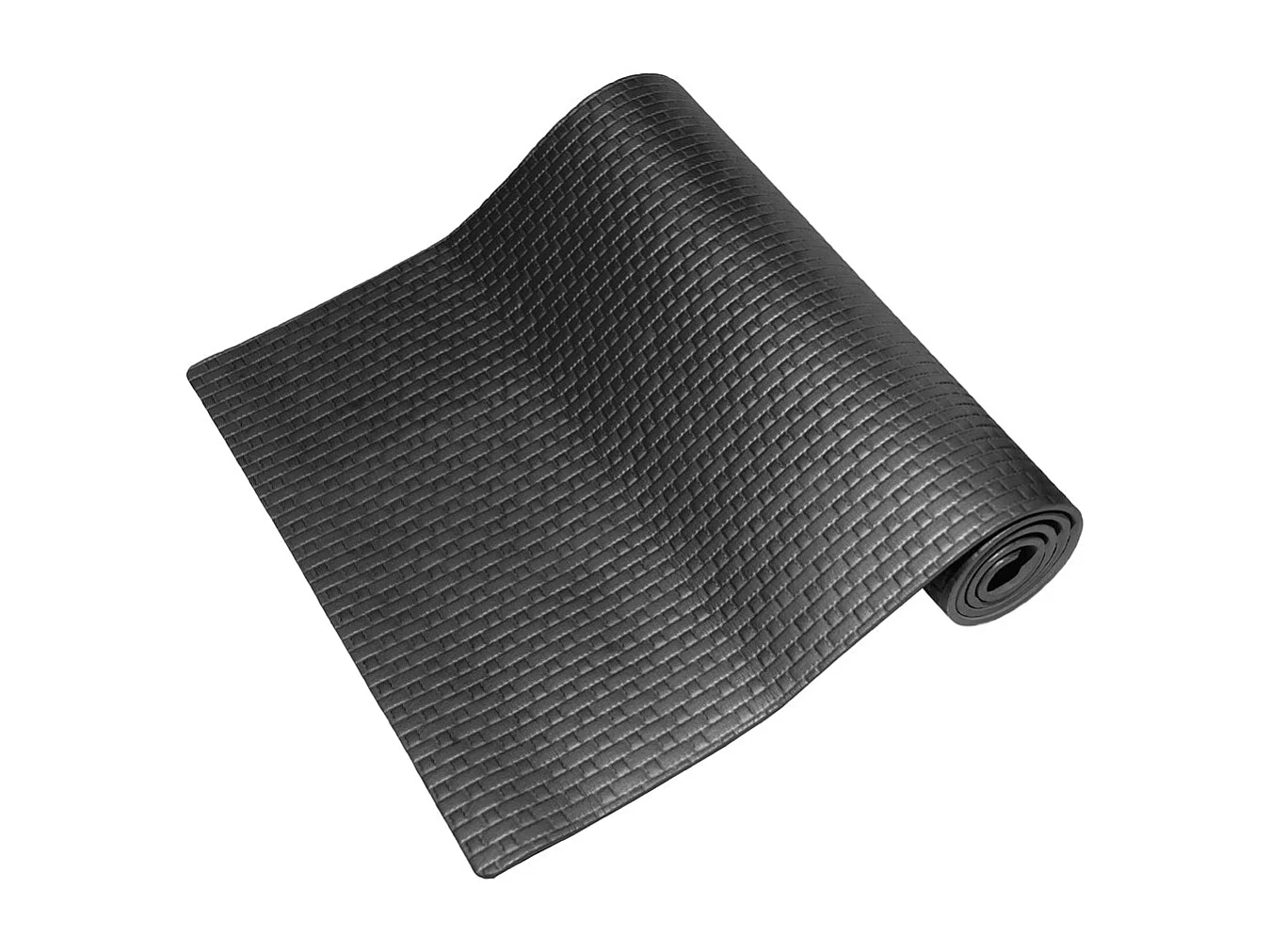 Tapis de YOGA FITNESS pour salle de gym pilates douce 173x61X0,8 cm NOIR