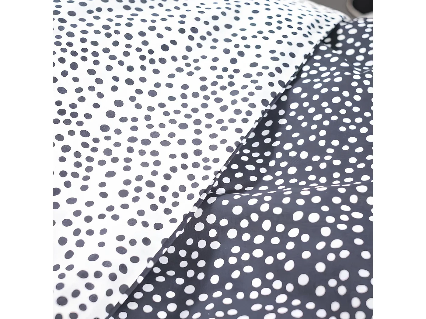 Parure de lit 1 personne, 100% coton, Funny2.8 - Panda Blanc et noir, Today