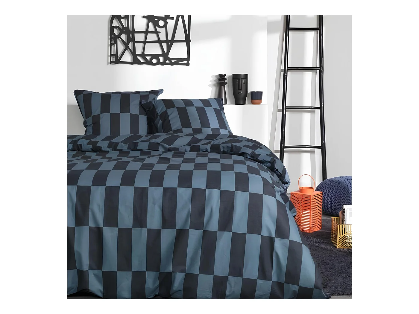 Parure de lit 2 personnes 100% coton, housse de couette et taies, Sunshine 14.19 - Today
