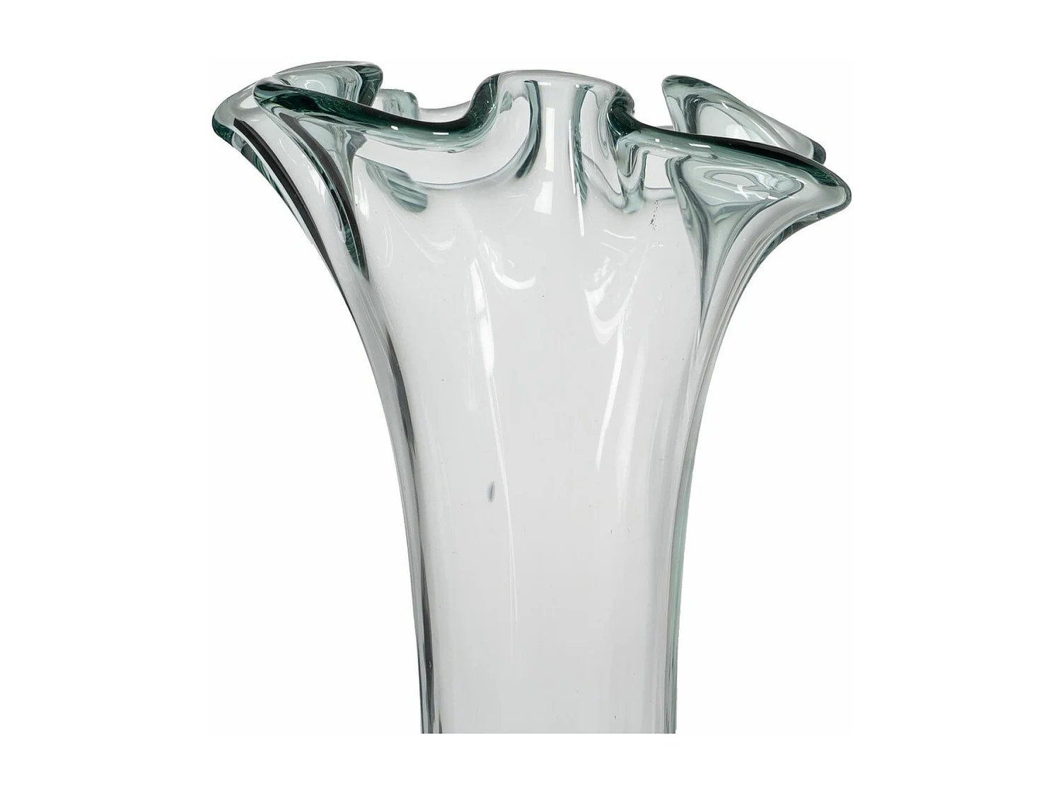 Florero WE CARE Beige vidrio reciclado 20 x 20 x 30 cm