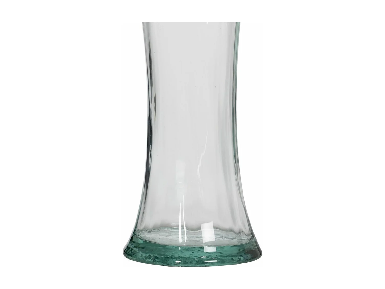 Florero WE CARE Beige vidrio reciclado 20 x 20 x 30 cm