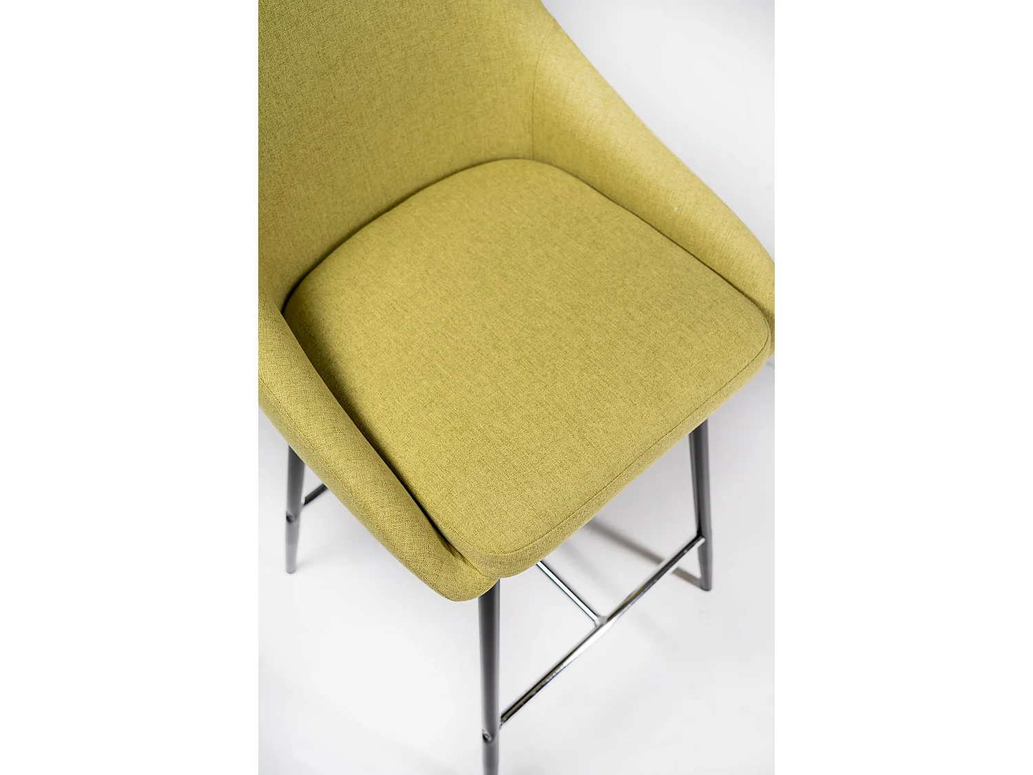 Ray - Taburete de tela verde - Juego de 1