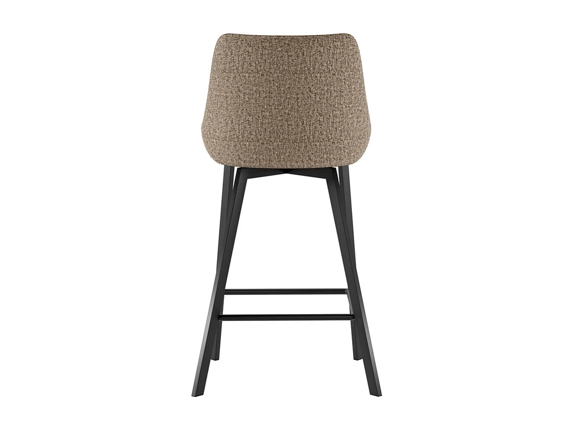 Fox Tabouret en tissu beige Lot de 2 pcs