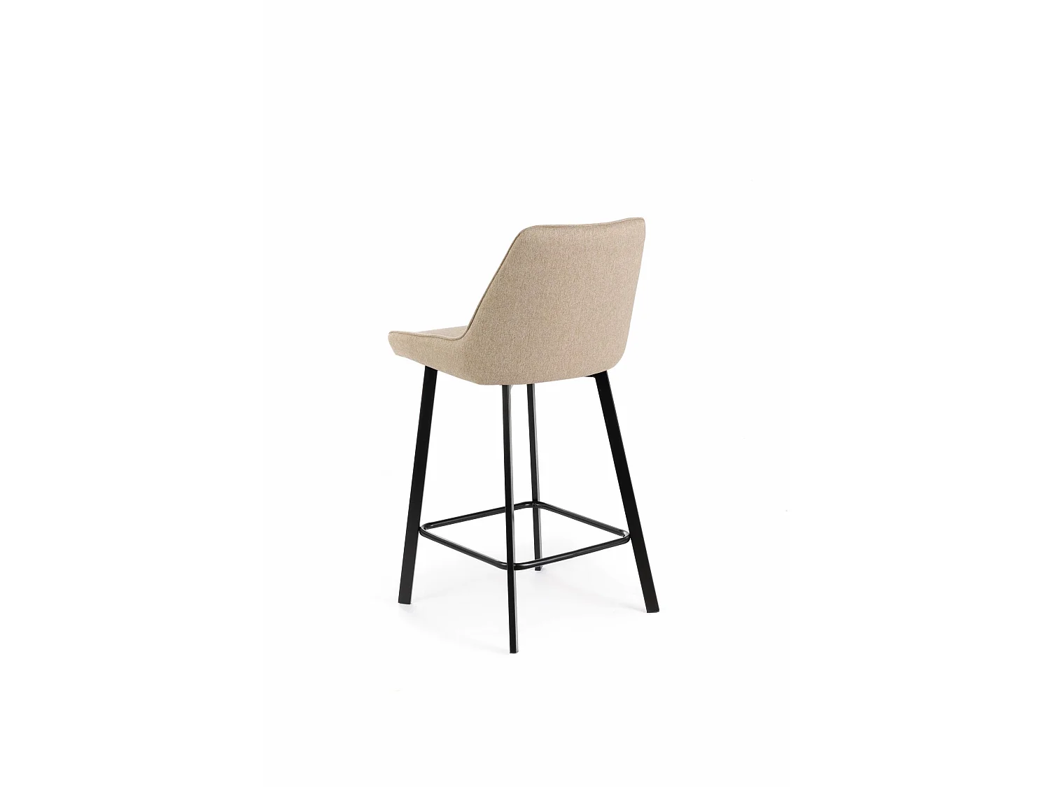 Fox Tabouret en tissu beige Lot de 2 pcs