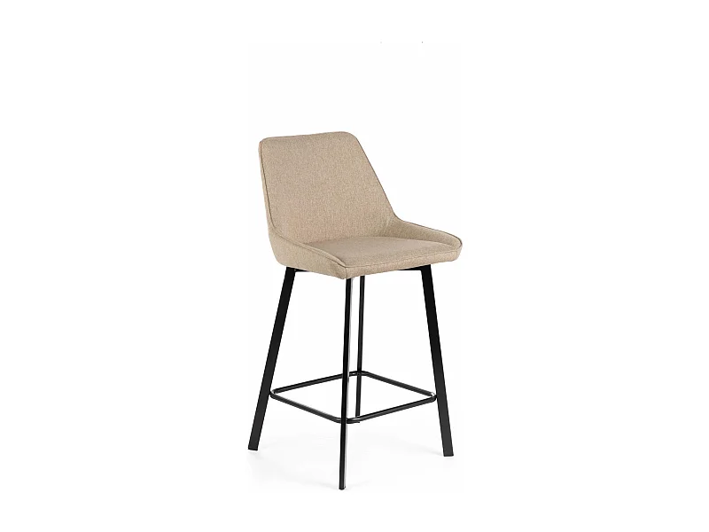 Fox - Beigefarbener Stoffhocker - 2er-Set