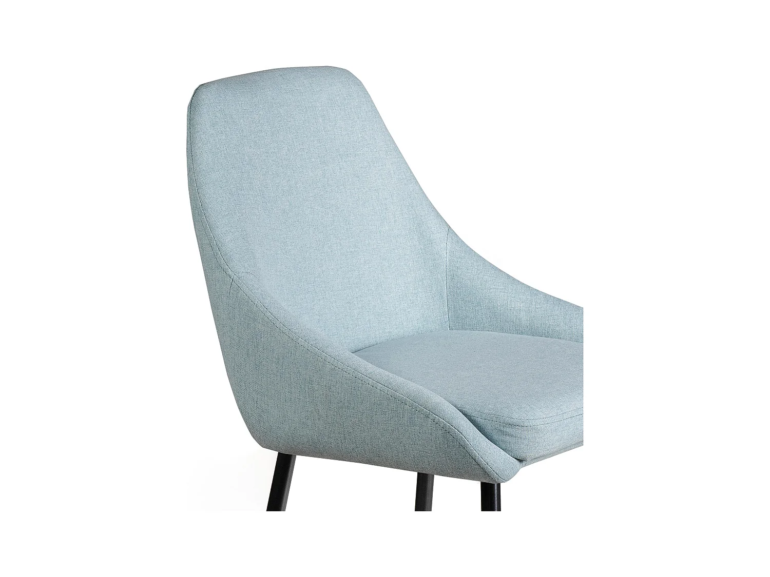 Ray - Niebieski stołek materiałowy - zestaw 1 szt.