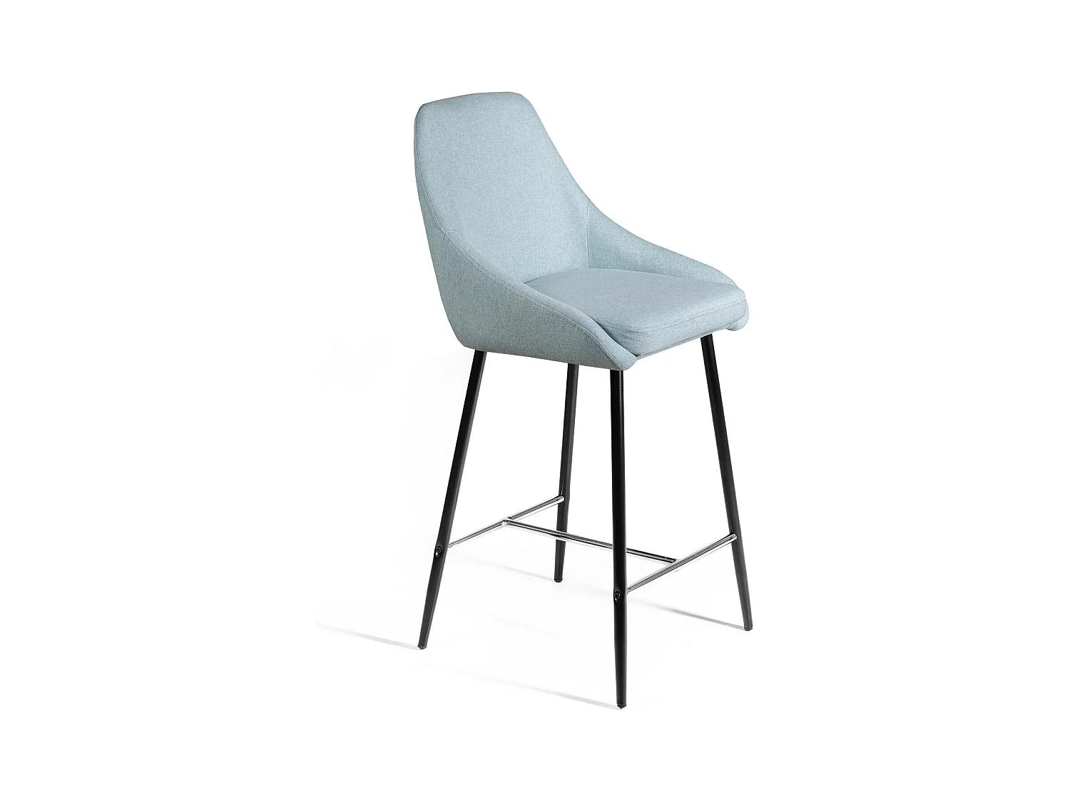 Ray Tabouret en tissu bleu Lot de 1 pc