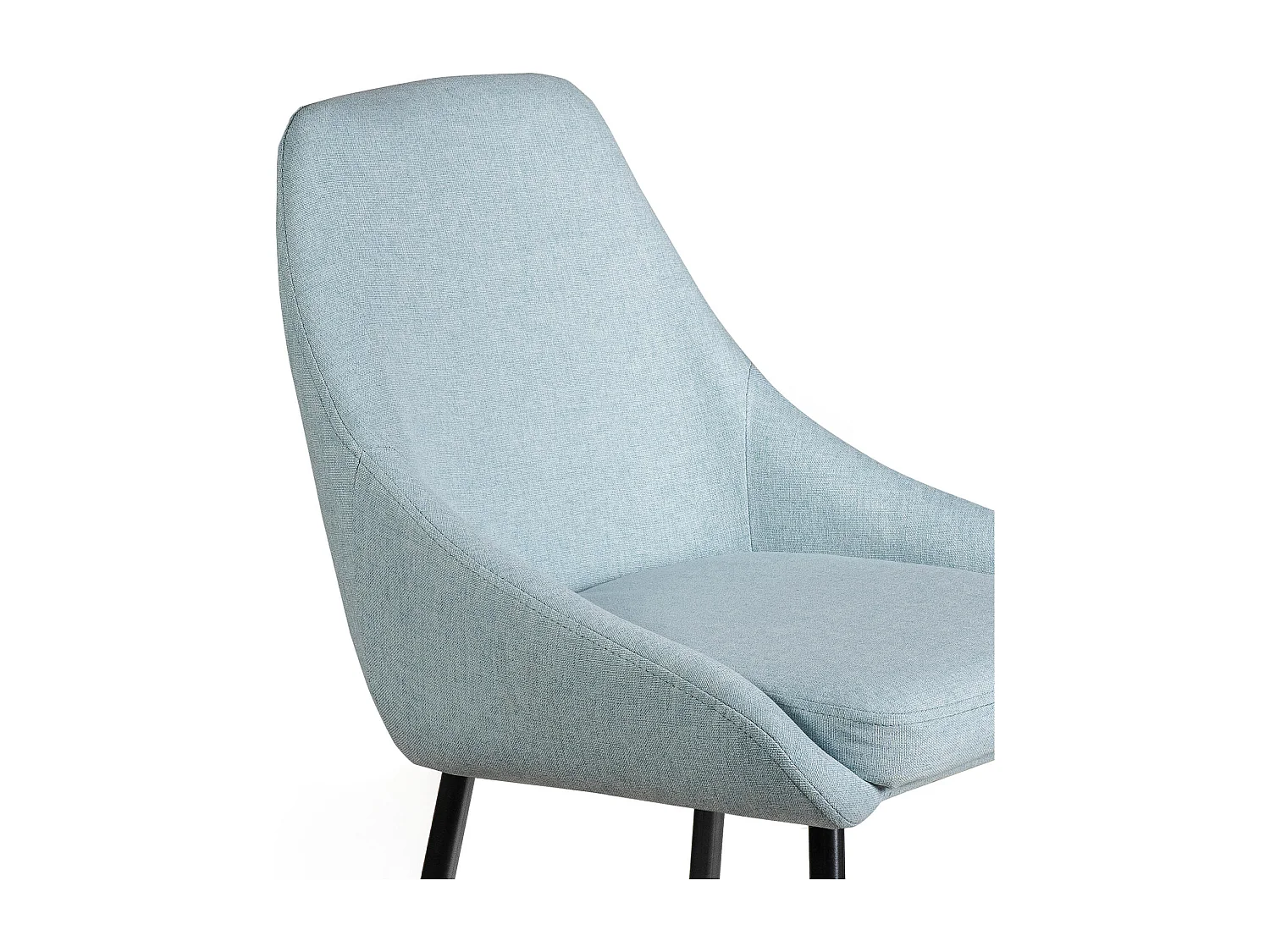 Ray - Sgabello in tessuto blu - Set da 1 pz